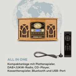 NR-620 DAB Stereoanlage Holz Plattenspieler DAB+ CD-Player Braun -Haushaltsgeräte Store 10033711 de 0003 logo