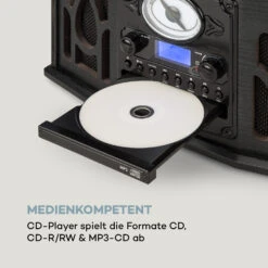 NR-620 DAB Stereoanlage Holz Plattenspieler DAB+ CD-Player Schwarz 19 NR-620 DAB Stereoanlage Holz Plattenspieler DAB+ CD-Player Schwarz -Haushaltsgeräte Store 10033712 de 0007 logo