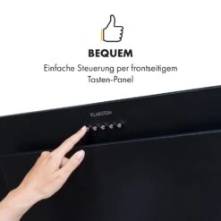 Athena Dunstabzugshaube 60cm Abluft: 350 M³/h LED Schwarz -Haushaltsgeräte Store 10033766 de 0003 logo