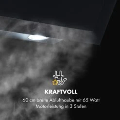 Athena Dunstabzugshaube 60cm Abluft: 350 M³/h LED Schwarz -Haushaltsgeräte Store 10033766 de 0008 logo