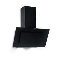 Athena Dunstabzugshaube 60cm Abluft: 350 M³/h LED Schwarz