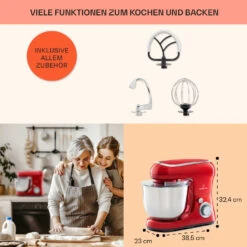 Bella Pico 2G Küchenmaschine 1300W 1,7PS 6 Stufen 5 Liter -Haushaltsgeräte Store 10033801 de 0005 usp