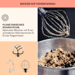 Bella Pico 2G Küchenmaschine 1300W 1,7PS 6 Stufen 5 Liter -Haushaltsgeräte Store 10033801 de 0006 usp