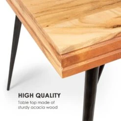 Vantor Esstisch Akazienholz Eisengestell 175 X 78 X 80 Cm Holz -Haushaltsgeräte Store 10034035 yy 0003 logo Besoa Vantor Esstisch 175x78x80 cm