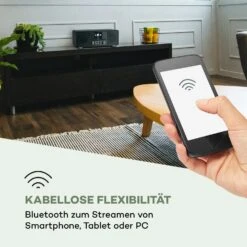 Streamo CD Internetradio 2x10W WLAN DAB+ UKW CD-Player BT Schwarz 14 Streamo CD Internetradio 2x10W WLAN DAB+ UKW CD-Player BT Schwarz -Haushaltsgeräte Store 10034055 de 0005 logo