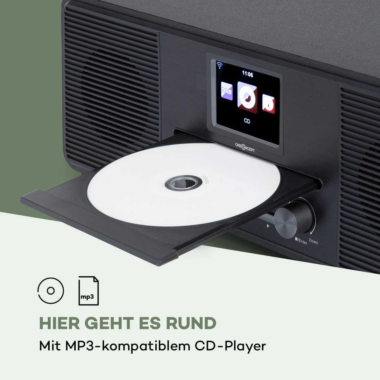 Streamo CD Internetradio 2x10W WLAN DAB+ UKW CD-Player BT Schwarz 8 Streamo CD Internetradio 2x10W WLAN DAB+ UKW CD-Player BT Schwarz – Bild 6
