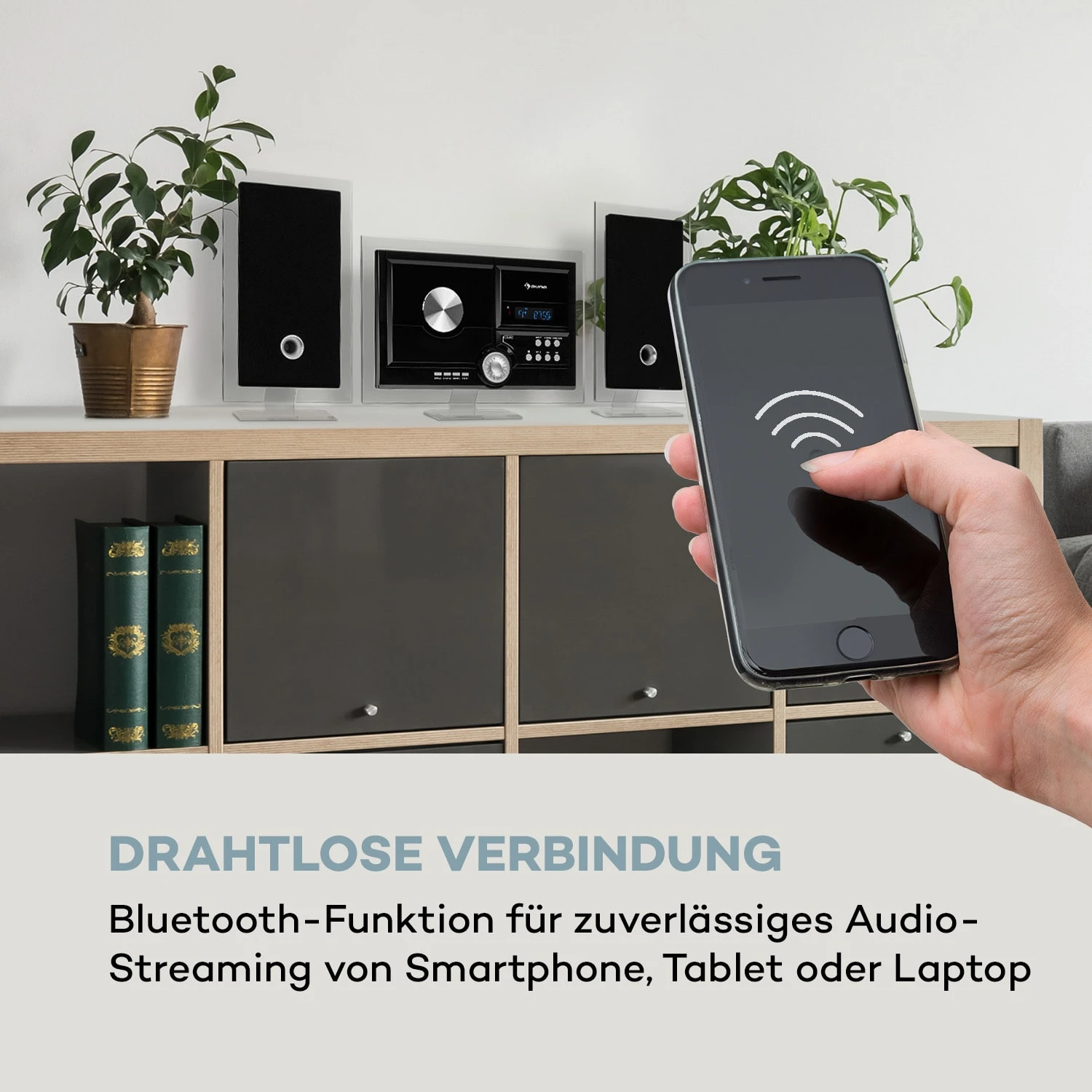 Stereo Sonic DAB+ Stereoanlage, DAB+, CD-Player, USB, BT, Schwarz 7 Stereo Sonic DAB+ Stereoanlage, DAB+, CD-Player, USB, BT, Schwarz – Bild 5
