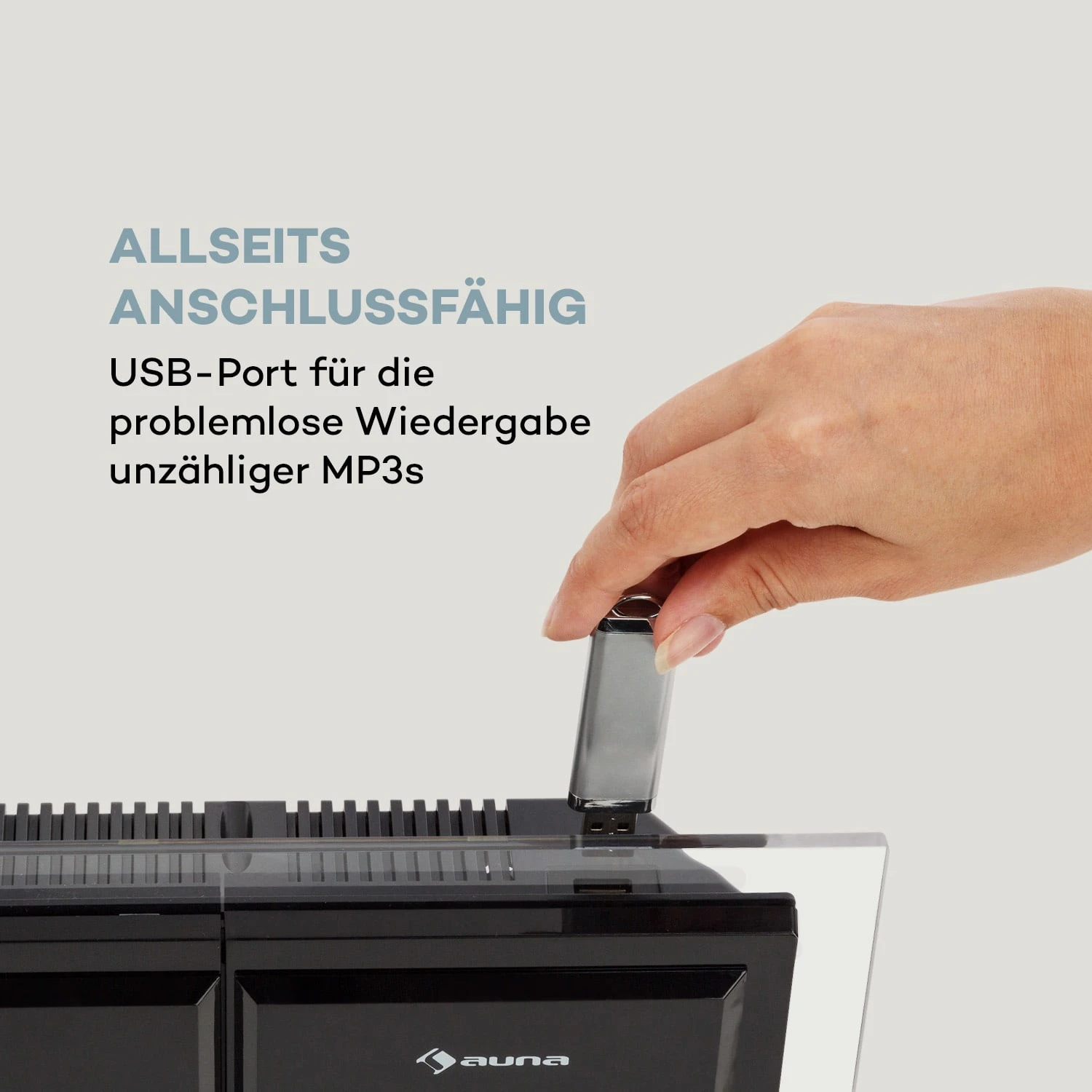 Stereo Sonic DAB+ Stereoanlage, DAB+, CD-Player, USB, BT, Schwarz 8 Stereo Sonic DAB+ Stereoanlage, DAB+, CD-Player, USB, BT, Schwarz – Bild 6