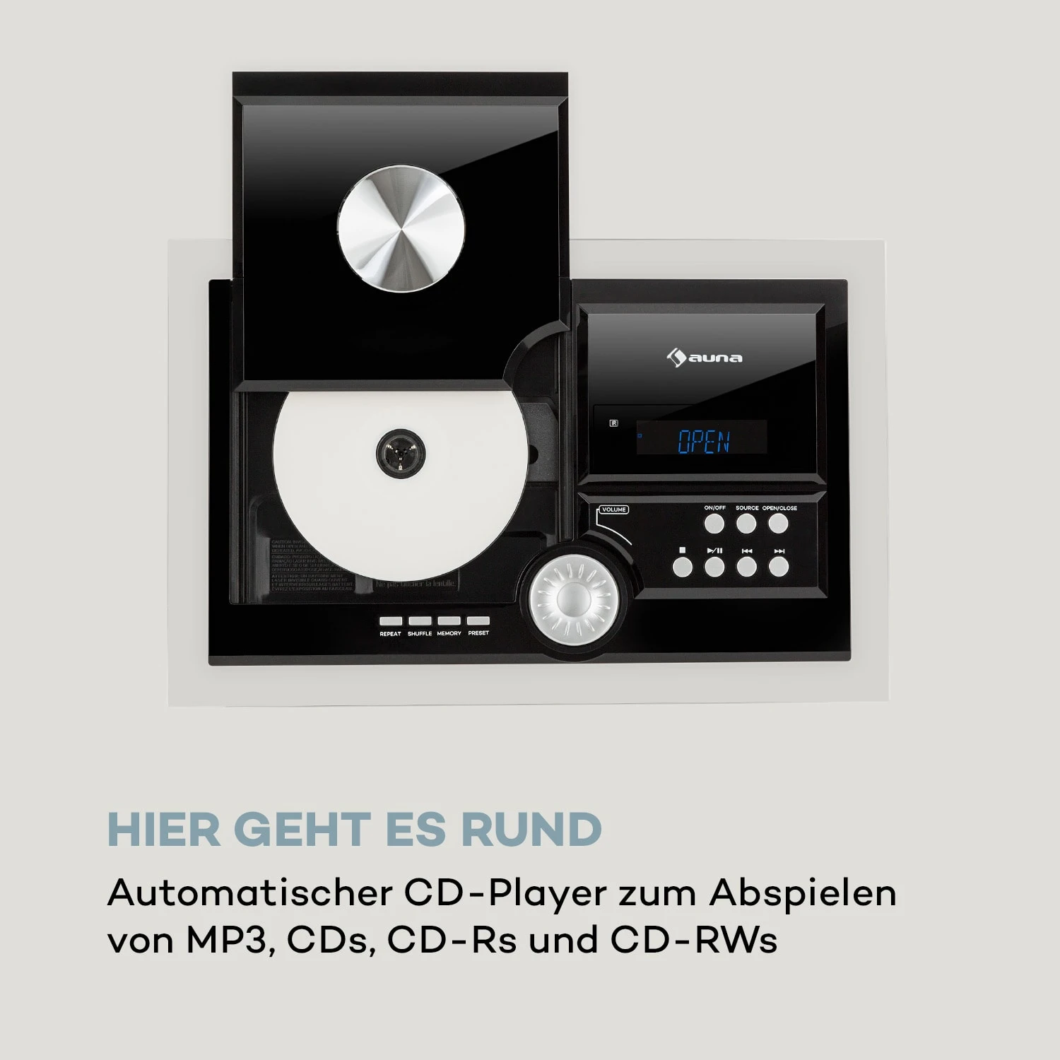 Stereo Sonic DAB+ Stereoanlage, DAB+, CD-Player, USB, BT, Schwarz 9 Stereo Sonic DAB+ Stereoanlage, DAB+, CD-Player, USB, BT, Schwarz – Bild 7