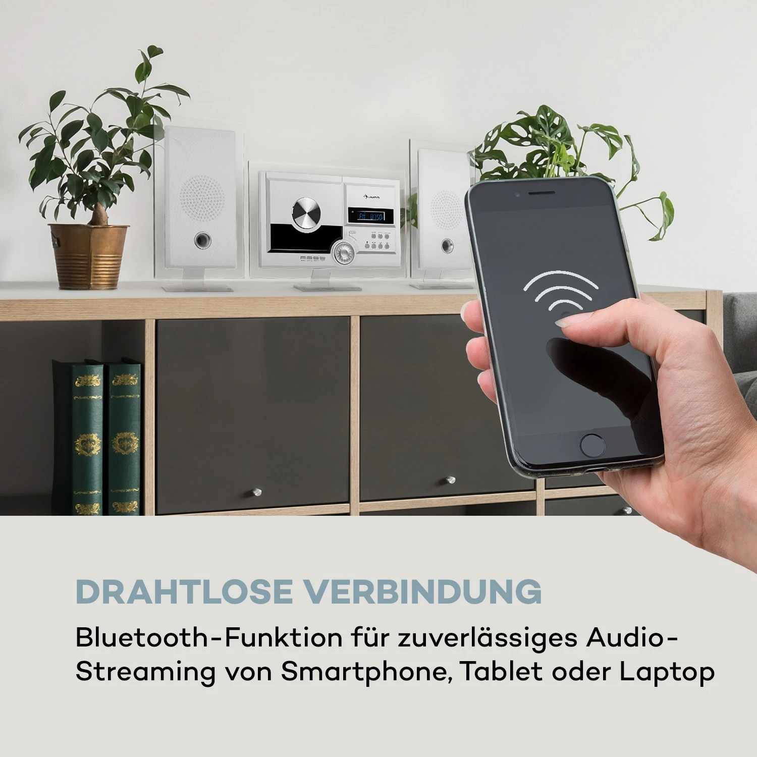 Stereo Sonic DAB+ Stereoanlage, DAB+, CD-Player, USB, BT, Weiß 7 Stereo Sonic DAB+ Stereoanlage, DAB+, CD-Player, USB, BT, Weiß – Bild 5