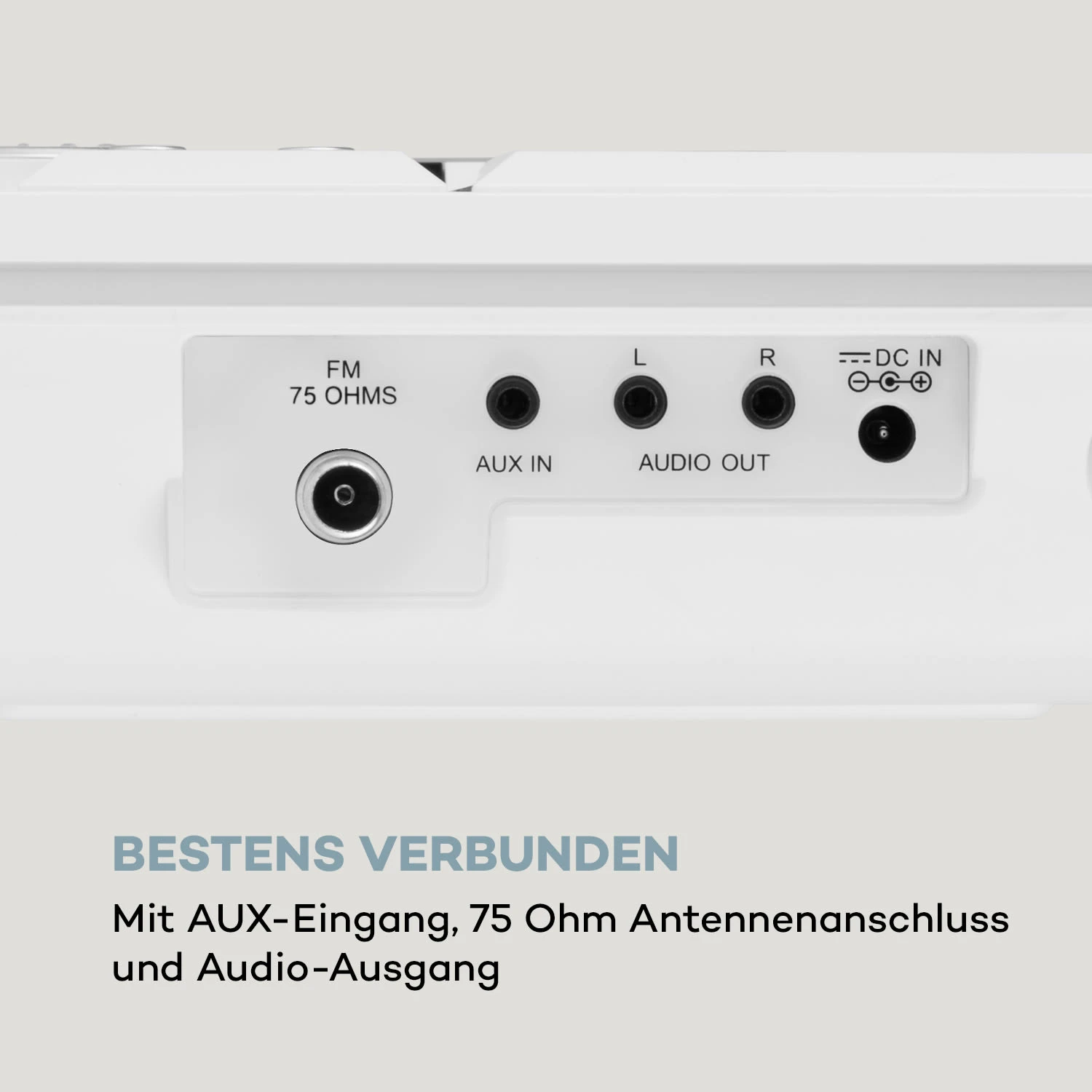 Stereo Sonic DAB+ Stereoanlage, DAB+, CD-Player, USB, BT, Weiß 11 Stereo Sonic DAB+ Stereoanlage, DAB+, CD-Player, USB, BT, Weiß – Bild 9