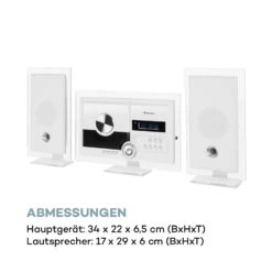 Stereo Sonic DAB+ Stereoanlage, DAB+, CD-Player, USB, BT, Weiß 21 Stereo Sonic DAB+ Stereoanlage, DAB+, CD-Player, USB, BT, Weiß -Haushaltsgeräte Store 10034087 de 0010 logo