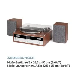Birmingham HiFi Stereo-System DAB+/FM BT-Funktion Vinyl CD USB AUX-In -Haushaltsgeräte Store 10034090 de 0010 logo