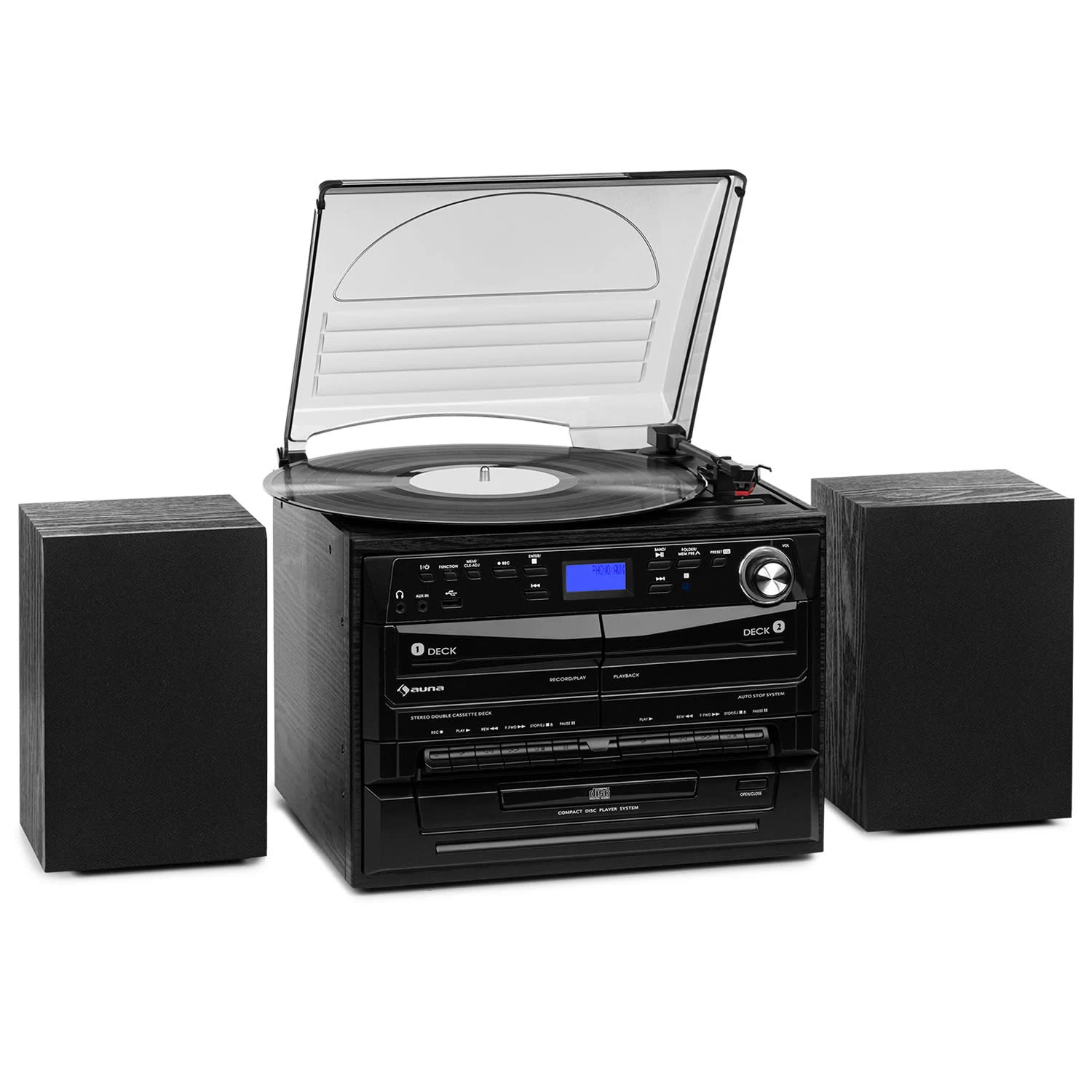 388-DAB+ Stereoanlage 20W Max. Vinyl CD Kassette BT FM/DAB+ USB 3 388-DAB+ Stereoanlage 20W Max. Vinyl CD Kassette BT FM/DAB+ USB