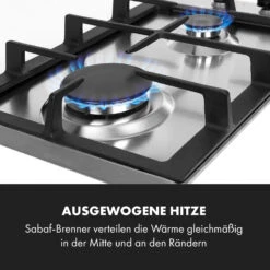 Ignito Domino Gaskochfeld 2-flammig Sabaf-Brenner Edelstahl Silber 13 Ignito Domino Gaskochfeld 2-flammig Sabaf-Brenner Edelstahl Silber -Haushaltsgeräte Store 10034108 de 0003 logo