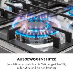Ignito 4 Zonen Gaskochfeld 4-flammig Sabaf-Brenner Edelstahl Silber 13 Ignito 4 Zonen Gaskochfeld 4-flammig Sabaf-Brenner Edelstahl Silber -Haushaltsgeräte Store 10034110 de 0003 logo
