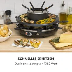 Fonduelette Raclette Und Fondue 1350W 1 Liter 38 Cm Ø Für 8 Personen 13 Fonduelette Raclette Und Fondue 1350W 1 Liter 38 Cm Ø Für 8 Personen -Haushaltsgeräte Store 10034138 de 0005 logo