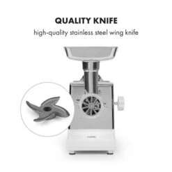 Kraftprotz Elektrischer Fleischwolf 700 W Kupfermotor Edelstahl -Haushaltsgeräte Store 10034215 yy 0004 logo Klarstein Kraftprotz elektrischer Fleischwolf weiss