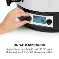 KonfiStar 50 Digital Einkocher Getränkespender 2500W 50L 100°C 180min 15 KonfiStar 50 Digital Einkocher Getränkespender 2500W 50L 100°C 180min -Haushaltsgeräte Store 10034240 de 0004 logo