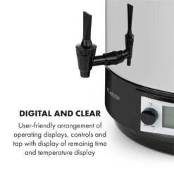 KonfiStar 60 Digital Einkocher Getränkespender 2500W 60L 100°C 180min -Haushaltsgeräte Store 10034241 yy 0006 logo Digital Food Preserver 60L