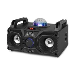 KAR100 Sing Station 100W Akku USB Bluetooth AUX-Eingang Schwarz -Haushaltsgeräte Store 10034295 yy 0008 front Fenton KAR100 Sing Station 100W schwarz