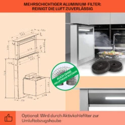 Royal Flush Eco Dunstabzugshaube 60 Cm 576 M³/h A+ -Haushaltsgeräte Store 10034330 de 0005 usp