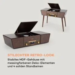 Belle Epoque 1912 Retro-Plattenspieler CD BT USB DAB+/UKW Braun -Haushaltsgeräte Store 10034402 de 0007 logo