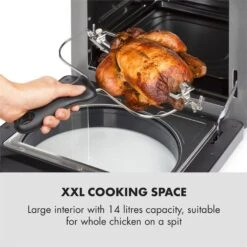 AeroVital Easy Touch Heißluftfritteuse 1700W 14l Timer 16 Programme Metallic / Schwarz 11 AeroVital Easy Touch Heißluftfritteuse 1700W 14l Timer 16 Programme Metallic / Schwarz -Haushaltsgeräte Store 10034451 yy 0004 logo Klarstein AeroVital easy touch Heissluftfritteuse