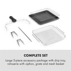 AeroVital Easy Touch Heißluftfritteuse 1700W 14l Timer 16 Programme Schwarz 16 AeroVital Easy Touch Heißluftfritteuse 1700W 14l Timer 16 Programme Schwarz -Haushaltsgeräte Store 10034452 yy 0007 logo Klarstein AeroVital easy touch Fritteuse schwarz