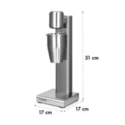 Kraftpaket Milchshake-Mixer Proteinshake 80W Edelstahl Silber -Haushaltsgeräte Store 10034456 yy 0009 logo Klarstein Kraftpaket Pro Milchshake Mixer 80W