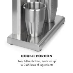 Kraftpaket II Doppel-Milchshake-Mixer Proteinshake 160W Edelstahl 14 Kraftpaket II Doppel-Milchshake-Mixer Proteinshake 160W Edelstahl -Haushaltsgeräte Store 10034457 yy 0006 logo Klarstein Kraftpaket II Pro Milchshake Mixer 160W