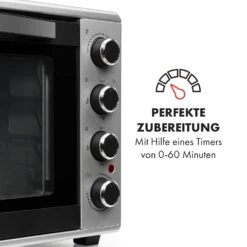Masterchef 45 Mini-Backofen 45l 2000W 100-230 °C Timer Silber -Haushaltsgeräte Store 10034497 de 0005 logo