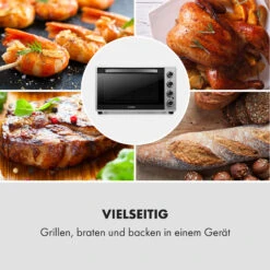 Masterchef 45 Mini-Backofen 45l 2000W 100-230 °C Timer Silber -Haushaltsgeräte Store 10034497 de 0007 logo