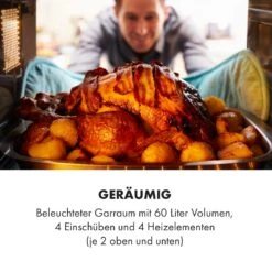 Masterchef 60 Mini-Backofen 60l 2000W 100-230 °C Timer Schwarz 14 Masterchef 60 Mini-Backofen 60l 2000W 100-230 °C Timer Schwarz -Haushaltsgeräte Store 10034498 de 0004 logo