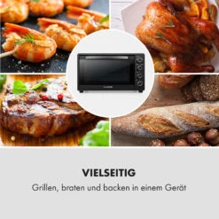 Masterchef 60 Mini-Backofen 60l 2000W 100-230 °C Timer Schwarz 17 Masterchef 60 Mini-Backofen 60l 2000W 100-230 °C Timer Schwarz -Haushaltsgeräte Store 10034498 de 0007 logo