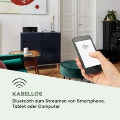 Stockton Micro Stereosystem 20W Max. DAB+ UKW CD-Player BT OLED -Haushaltsgeräte Store 10034517 de 0006 logo