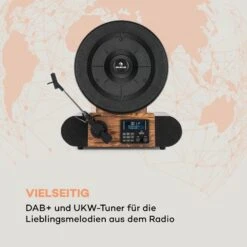 Verticalo SE DAB Retro-Plattenspieler DAB+ UKW-Tuner USB BT AUX Holz -Haushaltsgeräte Store 10034590 de 0003 logo