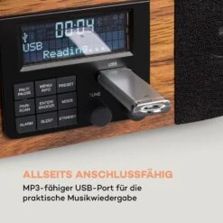 Verticalo SE DAB Retro-Plattenspieler DAB+ UKW-Tuner USB BT AUX Holz -Haushaltsgeräte Store 10034590 de 0004 logo