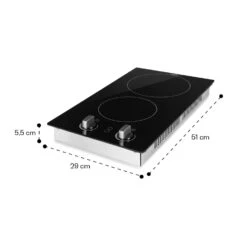 EasyCook Domino Keramikkochfeld 3000W Drehregler Schwarz -Haushaltsgeräte Store 10034603 yy 0011 dimensions