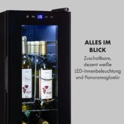 Shiraz 12 Slim Uno Weinkühlschrank 32l/12Fl.Touch 85 W 5-18 °C LED 17 Shiraz 12 Slim Uno Weinkühlschrank 32l/12Fl.Touch 85 W 5-18 °C LED -Haushaltsgeräte Store 10034625 de 0007 logo