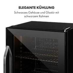 Beersafe XXL Onyx Kühlschrank 80 Liter 3 Böden Panoramaglastür -Haushaltsgeräte Store 10034848 de 0007 logo