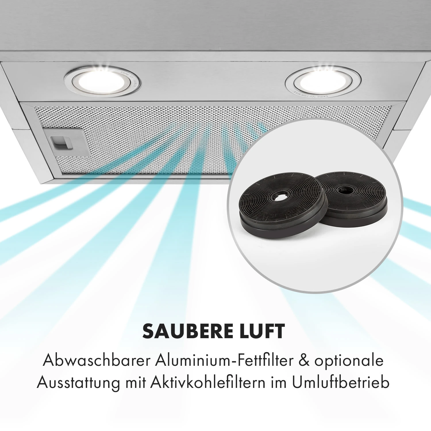 Structura Inselabzugshaube Abluft 641 M³/h Max. LED-Licht Edelstahl 9 Structura Inselabzugshaube Abluft 641 M³/h Max. LED-Licht Edelstahl – Bild 7