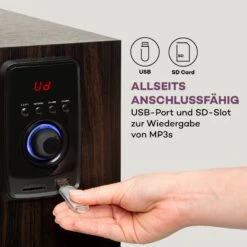 Areal Elegance 5.1-Surround-System 190W RMS BT USB AUX Fernbedienung -Haushaltsgeräte Store 10034854 de 0006 logo