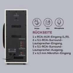 Areal Elegance 5.1-Kanal-Surround-System 190W RMS BT USB SD AUX Fernbedienung -Haushaltsgeräte Store 10034855 de 0008 logo