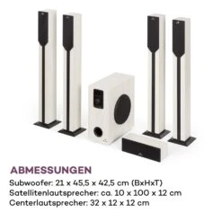 Areal Elegance 5.1-Kanal-Surround-System 190W RMS BT USB SD AUX Fernbedienung -Haushaltsgeräte Store 10034855 de 0009 logo