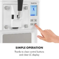 Sweet Sundae Eiscrememaschine Kompressor 1,5l Edelstahl Weiß 18 Sweet Sundae Eiscrememaschine Kompressor 1,5l Edelstahl Weiß -Haushaltsgeräte Store 10034912 uk 0007 logo Klarstein Sahnehaeubchen Eiscrememaschine weiss