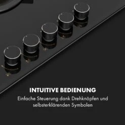 Goldflame 5 Gaskochfeld 5-flammig Messing-Brenner Glaskeramik Schwarz -Haushaltsgeräte Store 10034973 de 0004 logo