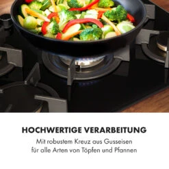 Goldflame 5 Gaskochfeld 5-flammig Messing-Brenner Glaskeramik Schwarz -Haushaltsgeräte Store 10034973 de 0007 logo