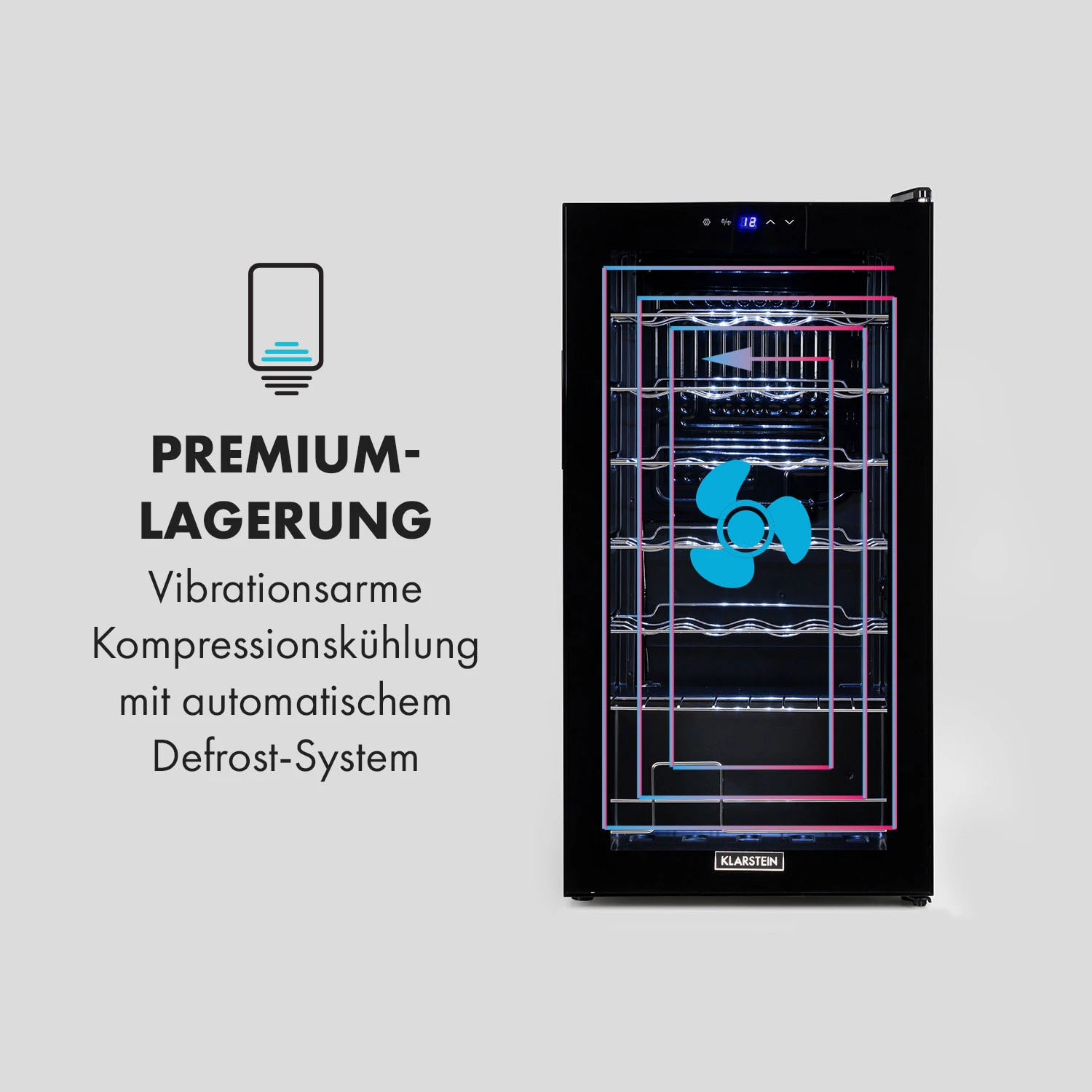 Shiraz 28 Uno Weinkühlschrank 74l 28Fl Touch-Bedienfeld 5-18°C 7 Shiraz 28 Uno Weinkühlschrank 74l 28Fl Touch-Bedienfeld 5-18°C – Bild 5