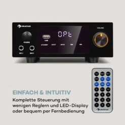 AMP-2 DG Stereo-Hifi-Verstärker 2x50W RMS BT/USB Opt. & Coax. Dig-In 12 AMP-2 DG Stereo-Hifi-Verstärker 2x50W RMS BT/USB Opt. & Coax. Dig-In -Haushaltsgeräte Store 10035179 de 0004 logo